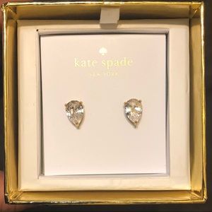NWT kate spade Shine On teardrop stud earrings
